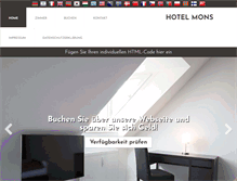 Tablet Screenshot of hotel-am-goetheplatz.de